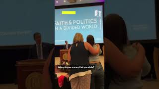 Juan Guaidó failed coup leader of Venezuela gets disrupted at the University of Portland Oregon [upl. by Airotciv]