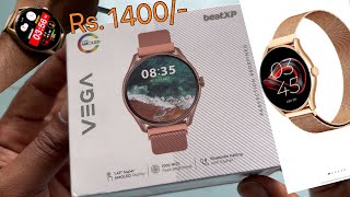 Unboxing the beatXP Vega 143quotSuper Retina AMOLED Display Bluetooth calling amp metal body smartwatch [upl. by Yorick220]