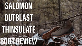 SALOMON OUTBLAST THINSULATE CLIMASALOMON Boot Review [upl. by Lemhar]