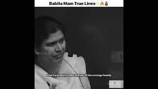 Babita Mam True Lines  Babita Mam Motivational Speech  motivation [upl. by Ardnot]