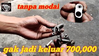 Cukup 0 rupiah atasi platuk klep oblak  Cara mengakali rocker arm rusak [upl. by Gui382]