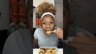 Vickey cathey tries the viral Tiktok Dumplings 😱 shorts [upl. by Sucramraj]