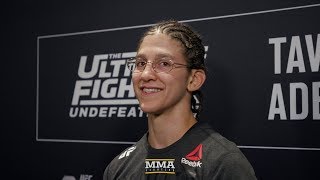 TUF 27 Finale Roxanne Modafferi Relieved To Win Barb Honchak Rematch After Waiting Seven Years [upl. by Belmonte]