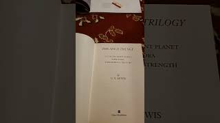 CS Lewis THE SPACE TRILOGY hardcover 75th Anniversary Edition cslewis spacetrilogy bookreview [upl. by Odranoel]