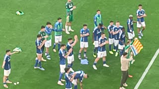 Real Oviedo 3  Burgos CF 1 final del partido y despedida al equipo [upl. by Atikam739]