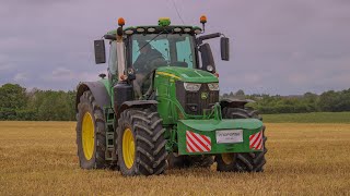 John Deere 6250R  7280R Mole Draining THE RETURN OF THEJUNIORFARMER johndeere farming [upl. by Alanson]