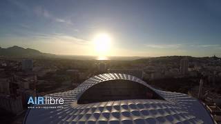 Stade Vélodrome de Marseille en vue aérienne par drone [upl. by Paten]