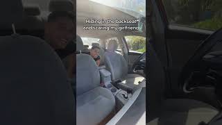 BACKSEAT SCARE PRANK ON GIRLFRIEND😂 shorts [upl. by Dyan844]