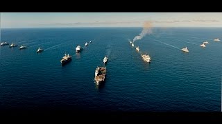 NATO Ships Lined Up of the Western Mediterranean [upl. by Ariom143]