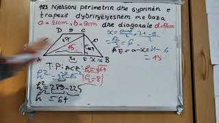 183 Njehsoni perimetrin dhe sipërfaqen e trapezit dybrinjenjeshem [upl. by Khosrow]