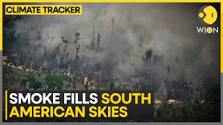 Smoke from Brazil fire cloud major cities  WION Climate Tracker  English News  WION [upl. by Jariah]