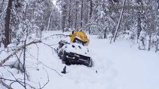 Skidoo Tundra 600 ACE LT 2016 in deep powder [upl. by Gustafsson]