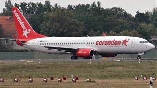 Corendon Airlines Boeing 73786J 9HTJG Takeoff at Berlin Tegel Airport [upl. by Aldred]