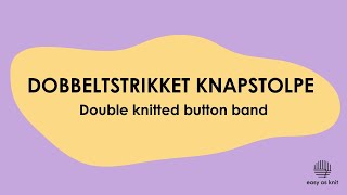 Dobbeltstrikket knapstolpe [upl. by Llirred]