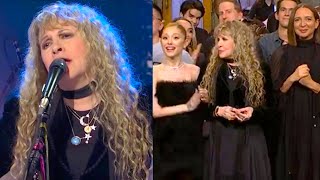 SNL Cast Reacts To Stevie Nicks Second SNL Performance In 41 Years [upl. by Rella]