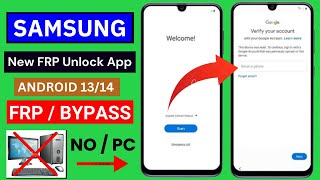 Finally New Security 2024  Samsung FRP Bypass Android 1314 Without Pc  No 0  ADB Fail [upl. by Sallie713]