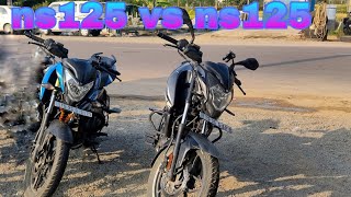 NS 125 vs NS 125 bike videosviralvideo DevenderRider46TeluguMotobloggingvideos ytshorts Telugu [upl. by Anahsor720]