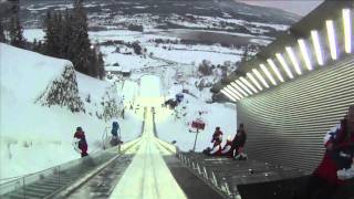 Vikersund skiflying 192 m POV [upl. by Anerehs]