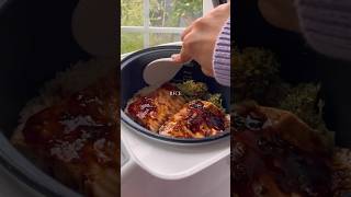 Teriyaki Salmon Bowl in a Rice Cooker [upl. by Ydaj]