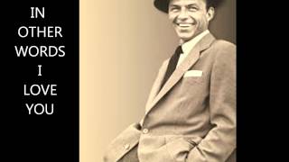 FRANK SINATRA FLY ME TO THE MOON LYRICS [upl. by Machute]