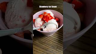 Strawberry Ice Cream short strawberry icecream strawberryicecream recipe [upl. by Strong]