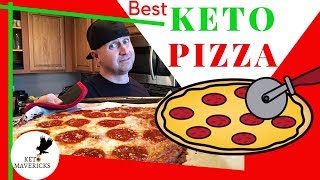 Keto Pizza 🍕 BEST KETO Pizza Crust EVER with Coconut Flour [upl. by Gareth562]