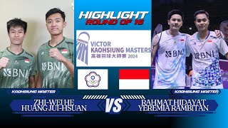 He  Huang TPE vs Hidayat  Rambitan INA  Victor Kaohsiung Masters 2024  R16 [upl. by Vyner]