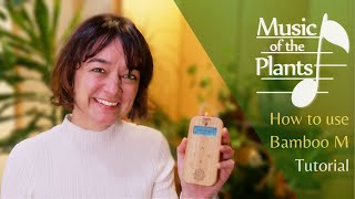 Music of The Plants  How to use Bamboo M the Instrument that gives a voice to Plants Tutorial [upl. by Alahsal717]