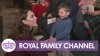 Kate Greets Guests at Carol Service She Organised for the Late Queen [upl. by Nirrol5]