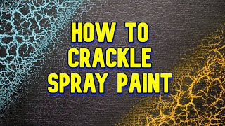 How to CRACKLE Spray Paint [upl. by Yerffeg]