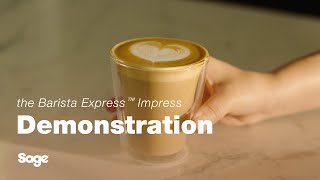 The Barista Express™ Impress  Make a latte with less mess and less fuss  Sage Appliances UK [upl. by Ecirtra]