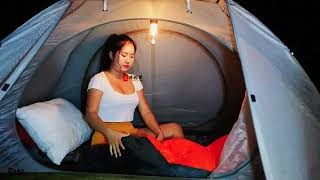 😱 Solo camping girl💃 ASMR relaxing  trendingvideo yttrending [upl. by Chesna]