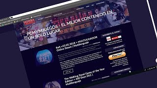 PRESENTANDO MI PAGINA WEB y Raft Gratis  Multijugador LANOnline [upl. by Kadner156]