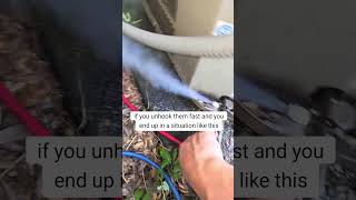 hvac technicians covers tips and tricks of hooking up refrigerant guages [upl. by Teevens784]