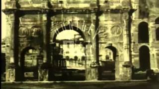 Landmarks of Ancient Rome 1920s  Film 33094 [upl. by Htir]