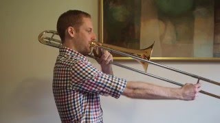 B Flat Harmonic Minor Scale  Trombone [upl. by Lemhaj412]