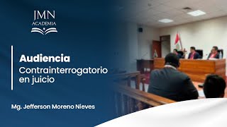 Contrainterrogatorio en juicio oral a experto de control interno  Delito colusión [upl. by Itnava]