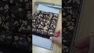 Brownies fudgy almond shortsvideo shorts short [upl. by Nairadal739]