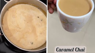 Caramel Tea  Unique Milk tea  caramel chai [upl. by Olivann]