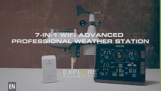 EXPLORE SCIENTIFIC Professional WIFI Weather Centre 7in1  BRESSER [upl. by Nynahs]