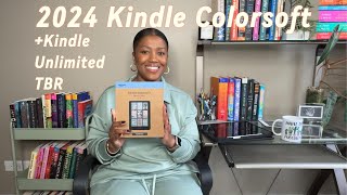 2024 Kindle Colorsoft Unboxing 📦 Adding 20 Kindle Unlimited Books to TBR📚 [upl. by Lrae]