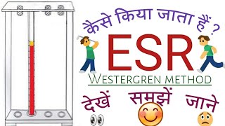 ईएसआर परीक्षण  ESR Test in hindi  Westergren method [upl. by Analra]