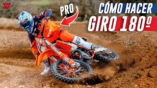 CÓMO DERRAPAR y hacer GIRO 180° en moto ENDURO ¡Like a PRO 🔥 [upl. by Roee]