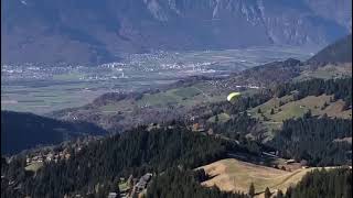 Décollage depuis la Croix des Chaux à Gryon 🪂 gryon parapente paragliding nature [upl. by Ephram]