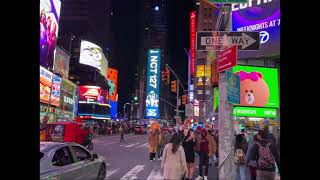 Times Square at Night NYC [upl. by Marylin]