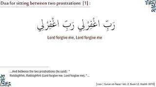 Dua for sitting between two prostrations 1 [upl. by Aerdnahc]