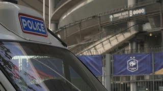 Football tight security at Stade de France before France v Israel  AFP [upl. by Devol]