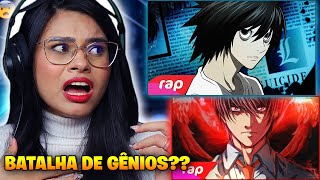 CONHECENDO DEATH NOTE 😱 RAP DO L amp RAP DO KIRA 2 EM 1  7 Minutoz [upl. by Ribaj96]