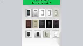 Control4 Configurable Keypad Visio Shape [upl. by Francyne933]