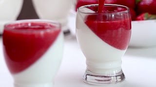 Strawberry Panna Cotta Recipe [upl. by Marius]